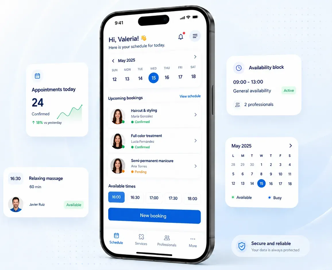 MyOrderClick Bookings product preview